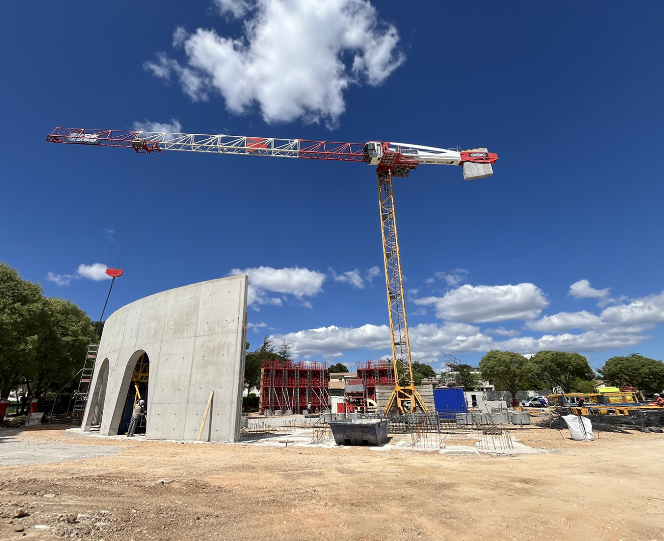 Travaux des arènes en avril 2024