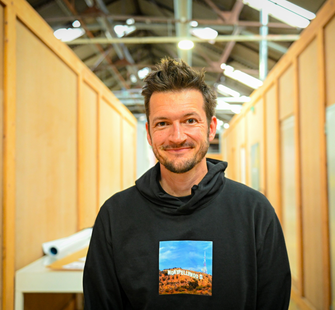 L'auteur et réalisateur montpelliérain Alexandre Pierrin à la halle Tropisme