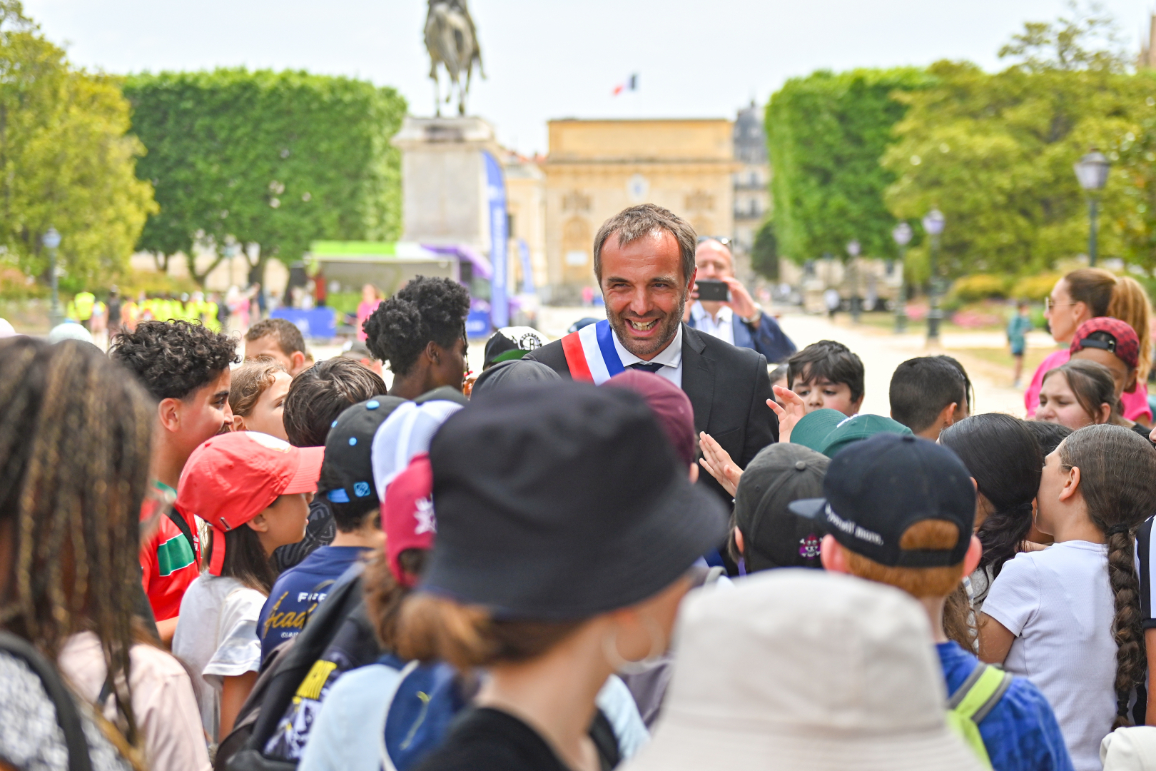 le maire et les enfants