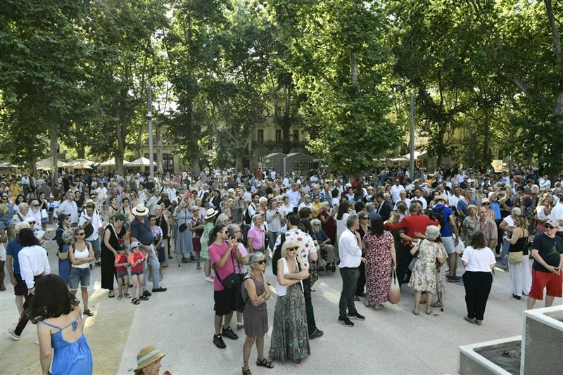 Foule sur l'Esplanade