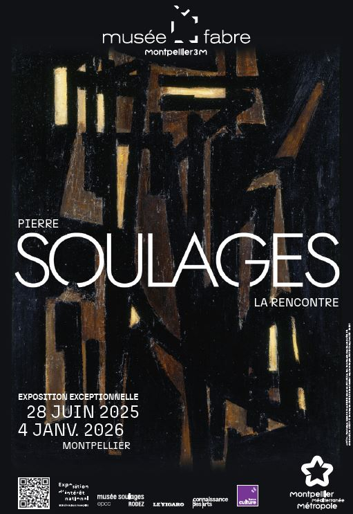 Affiche de l'exposition Soulages