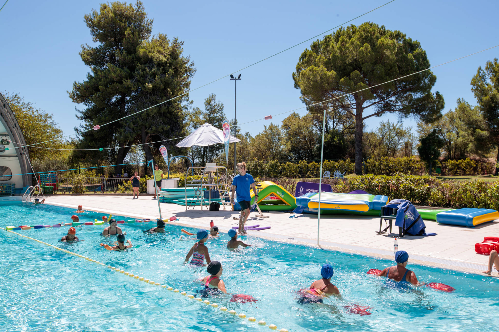 Animations ludiques et sportives en piscine