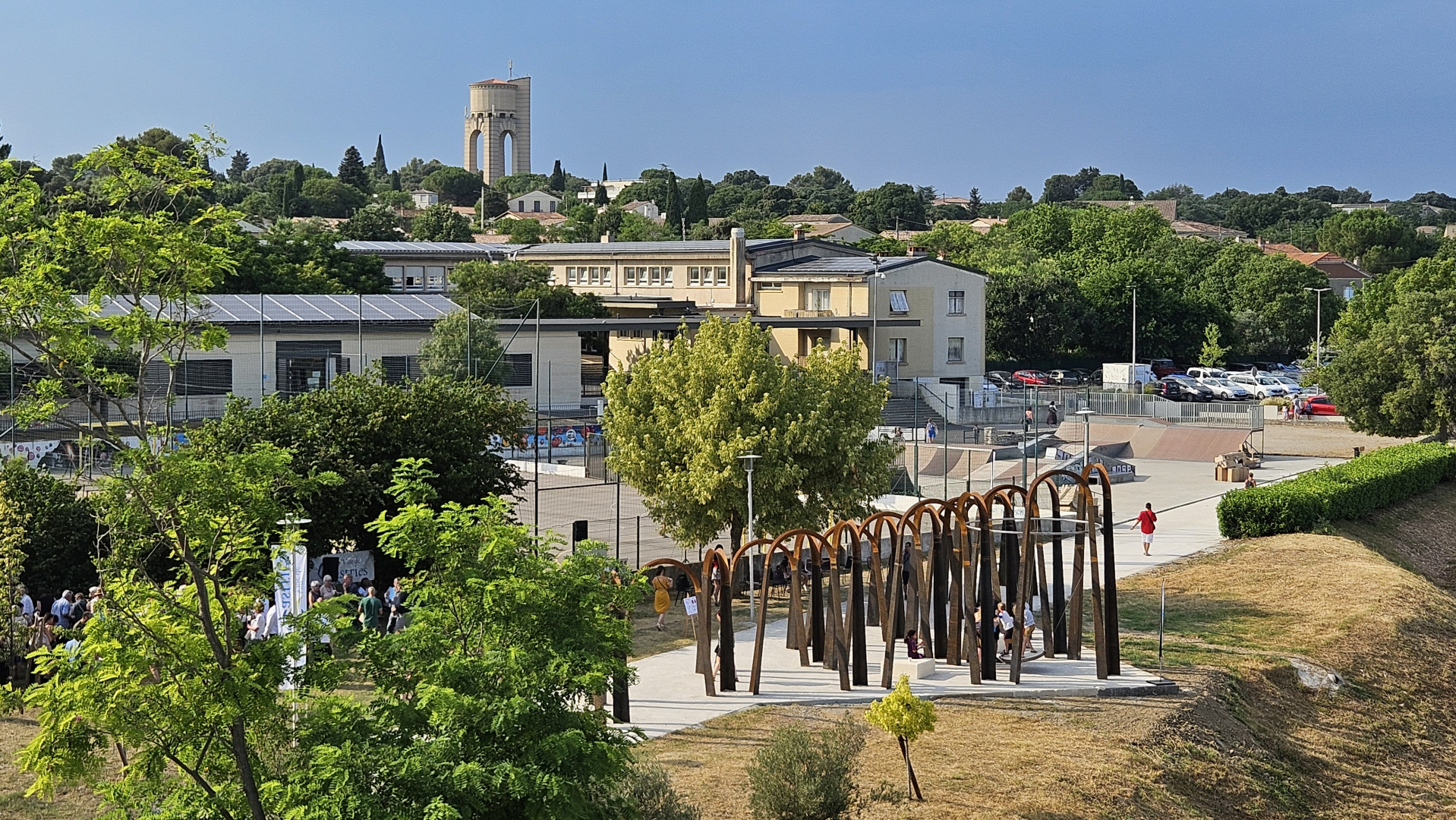 Aeches vues en hauteur