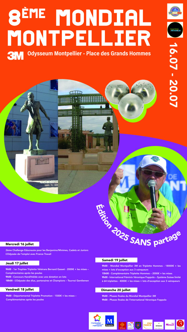 Affiche Mondial de Pétanque