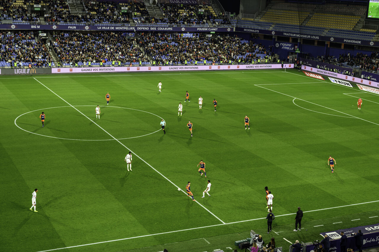 les joueurs sur le terrain