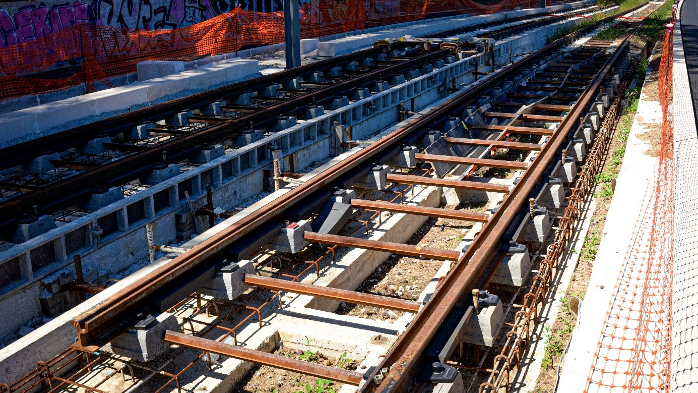 Rails du tram