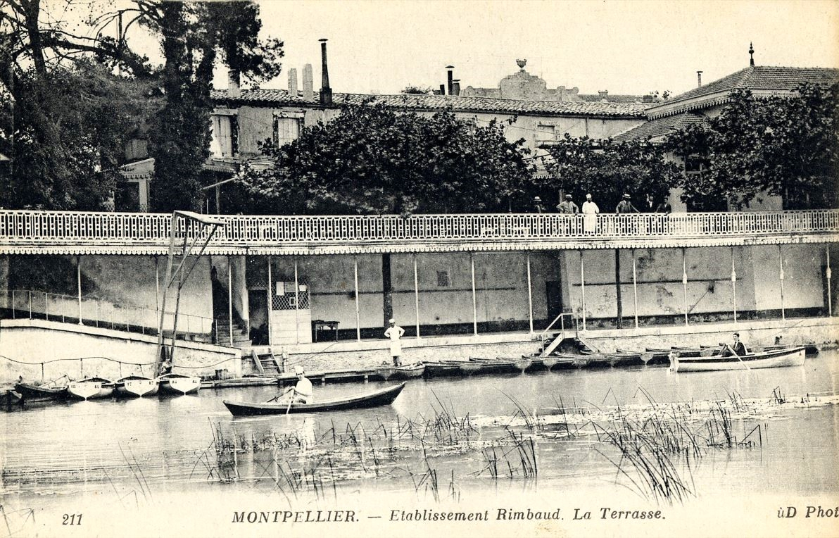 Vue de la terrasse du restaurant Rimbaud