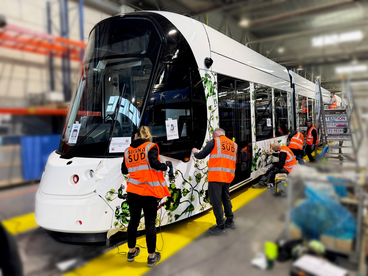 Covering de la ligne 5 dans les ateliers TAM