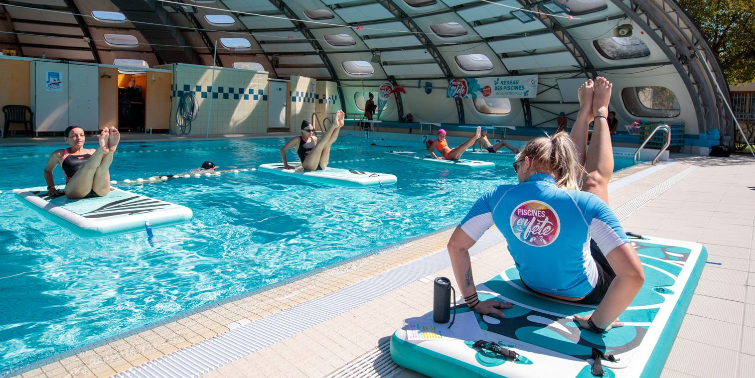 Cours de gym dans le cadre de Piscines en fête