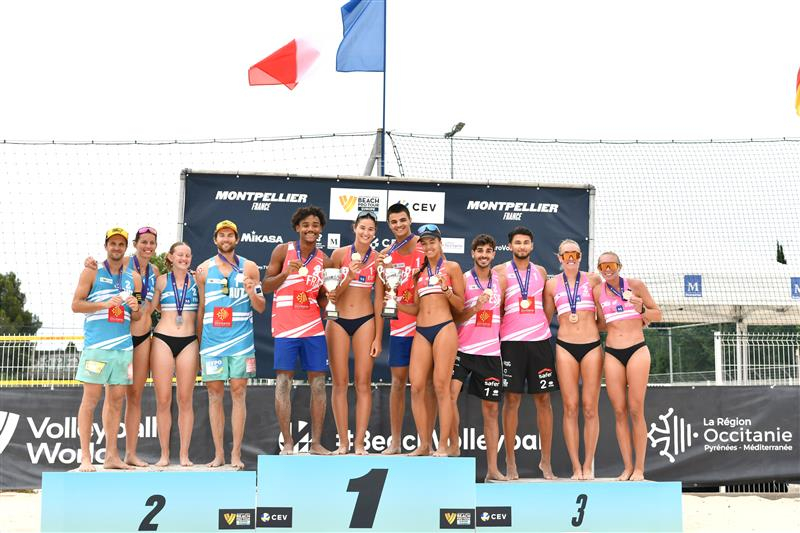 Podiums hommes et femmes cumulés