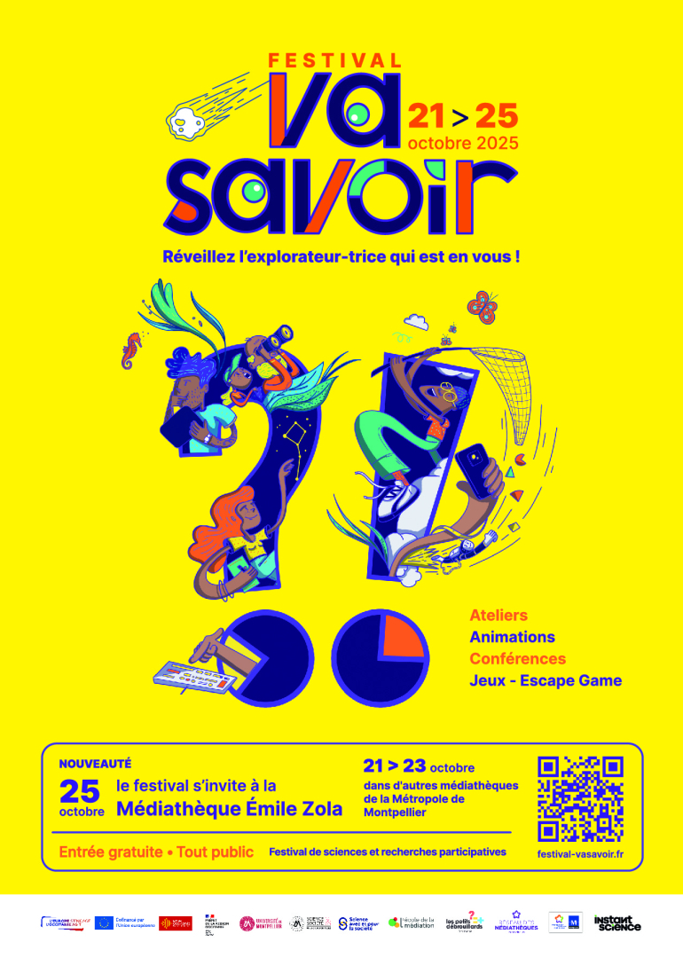 Affiche 2025 du Festival Va Savoir ?!
