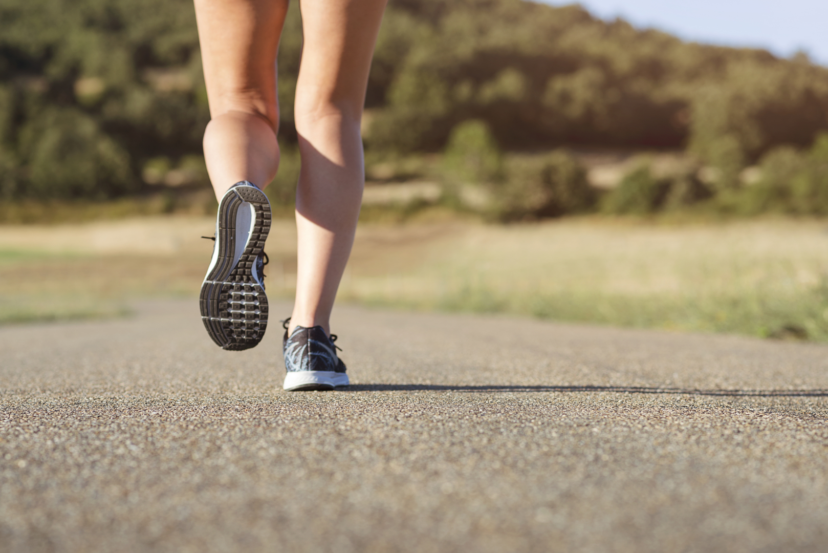 pieds d'un coureur