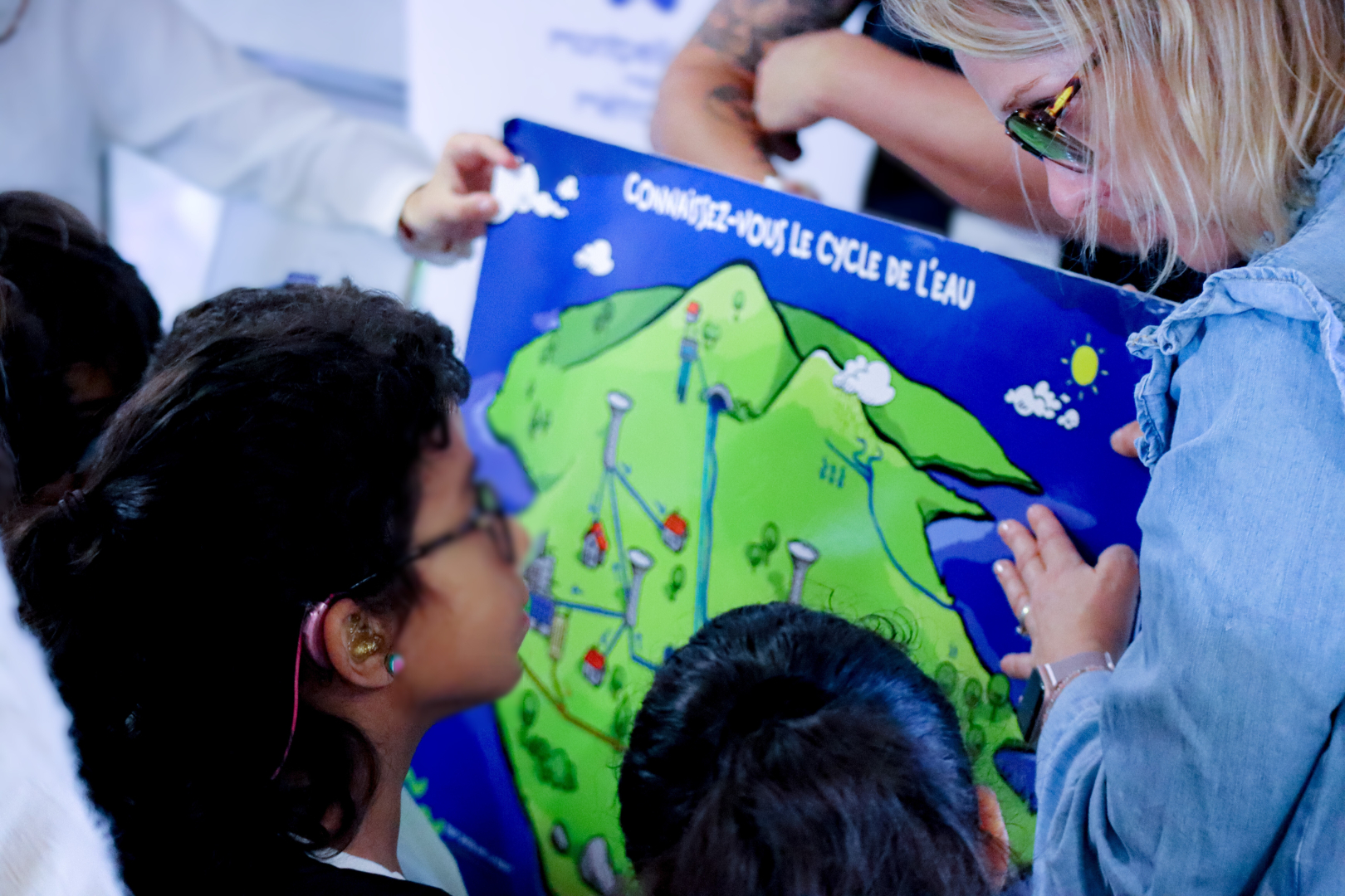 carte enfants animatrice Régie des Eaux 