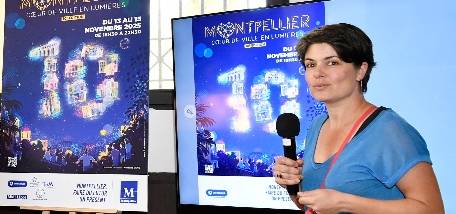 L'artiste Melusine Verne qui signe l'affiche 2025