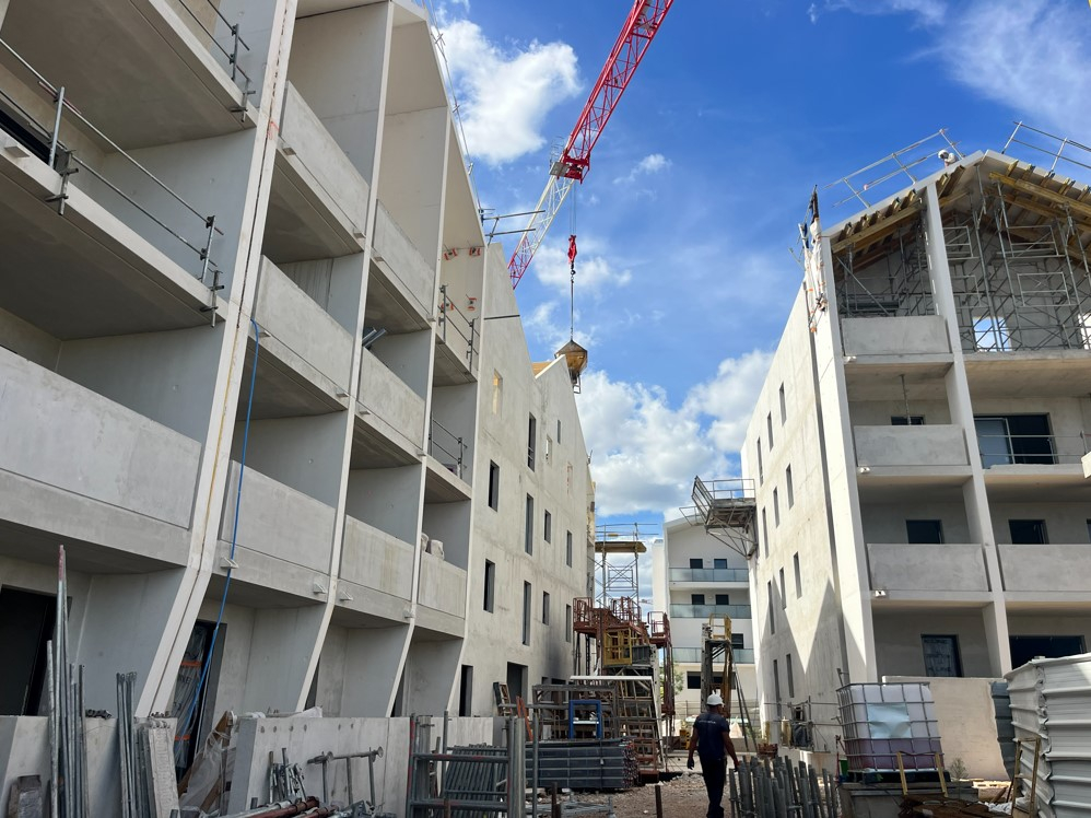 Residence Rocca Bella en fin de chantier à Saint Jean de Védas