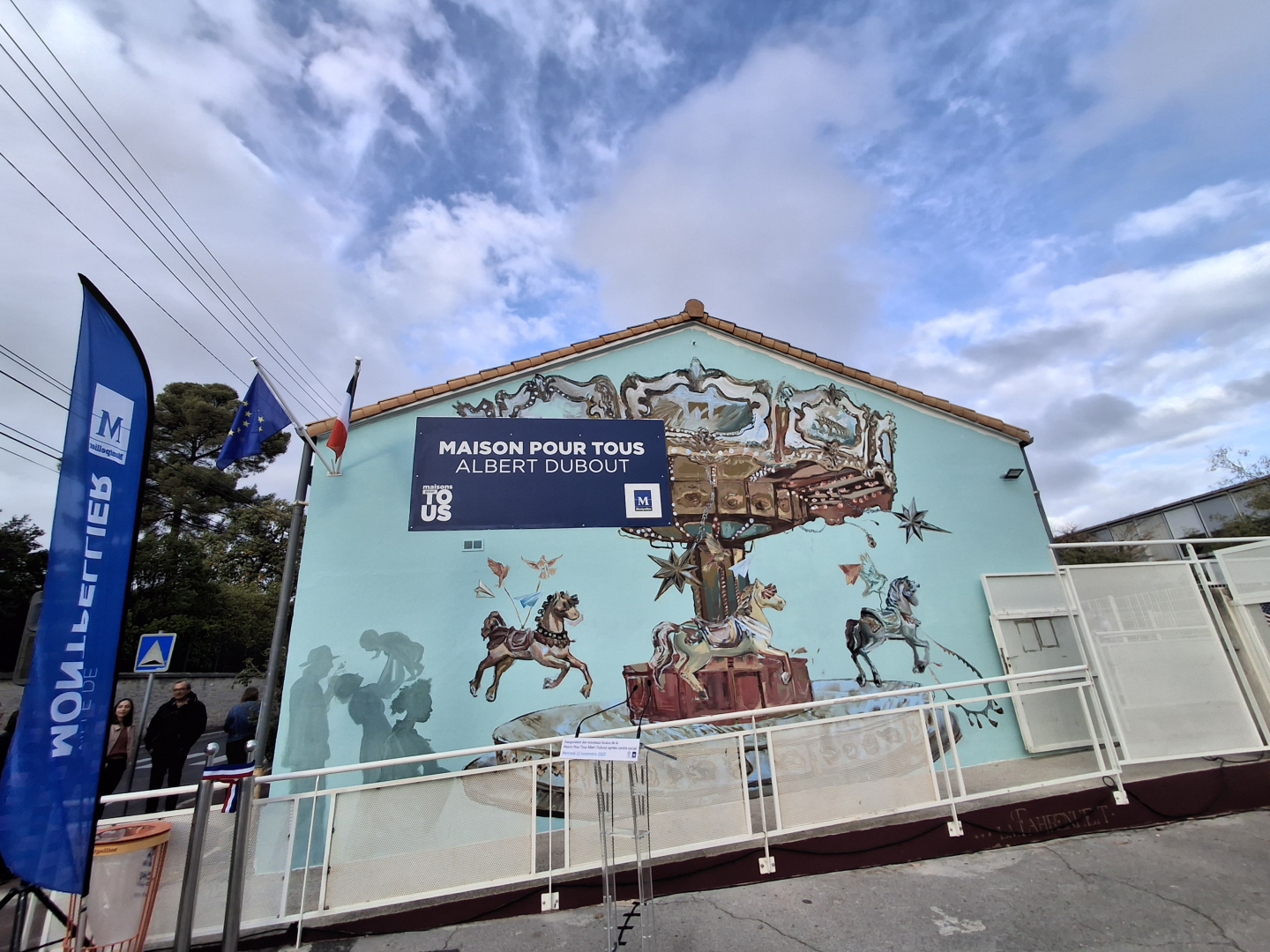 Vue extérieure de la Maison pour tous Albert Dubout