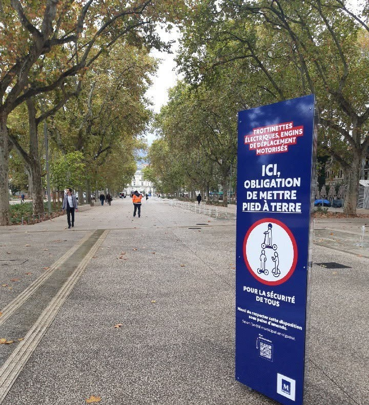 Interdiction trottinettes