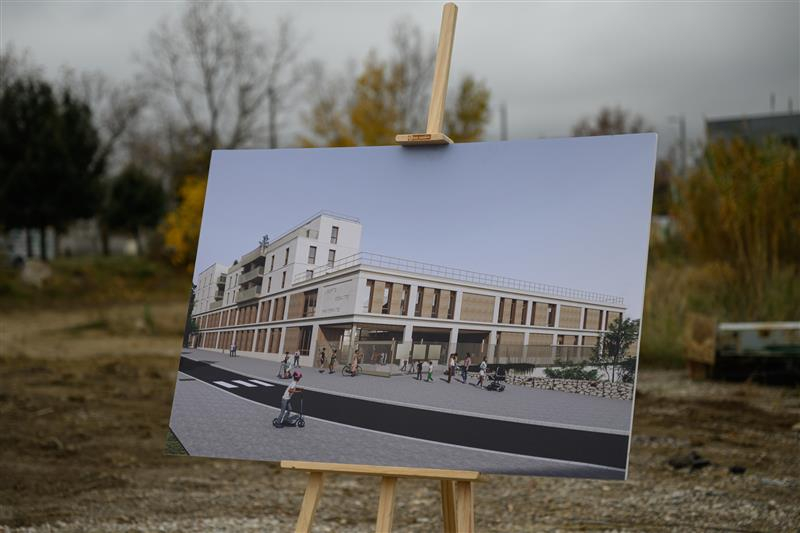 Esquisse d'architecte de l'école