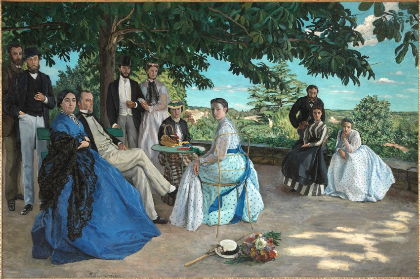Tableau Réunion de Famille sur la terrasse de Méric