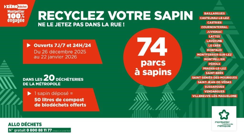 Affiche avec explication sur l'opération "parcs à sapins" 2026 