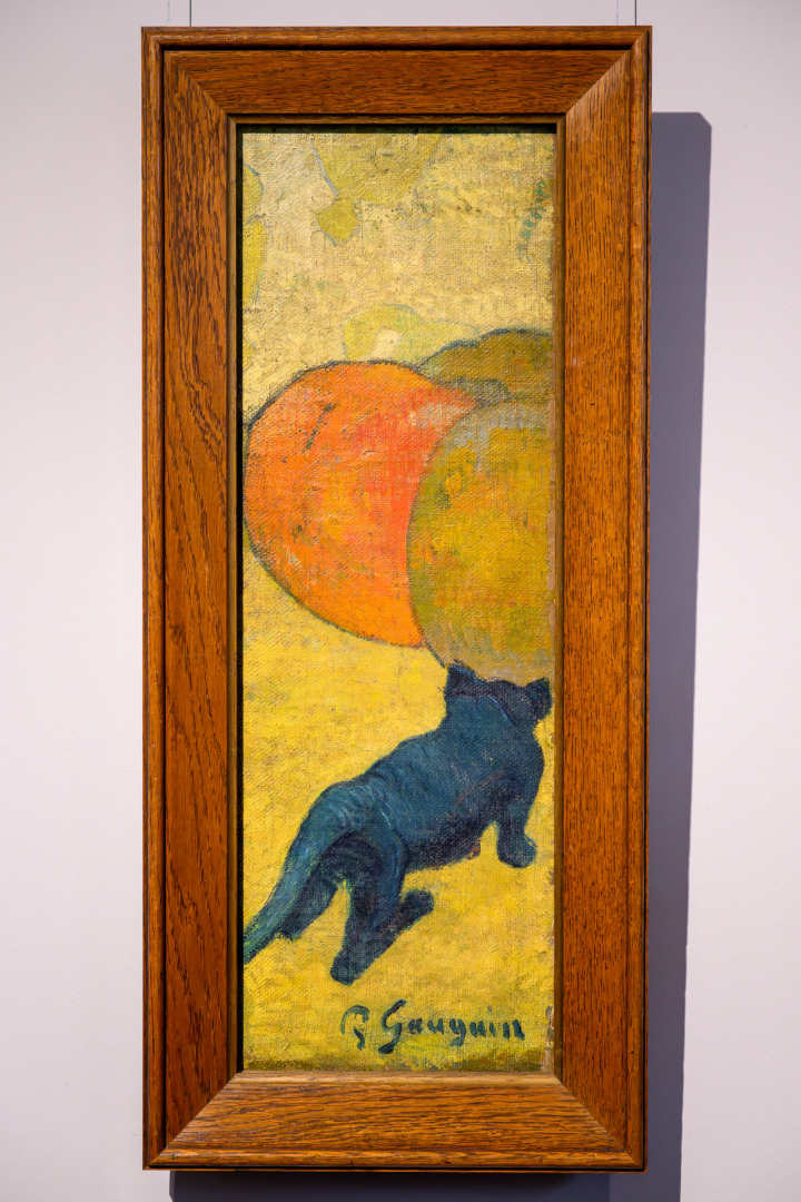 Le Petit chat, vers 1888, Huile sur toile de jute, Paul Gauguin - Dépôt collection privée