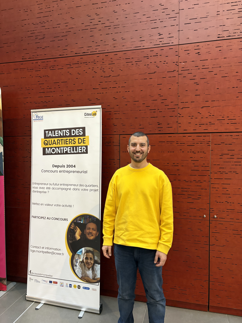 Deniz Ince, entrepreneur accompagné par la coopérative ESCAPAD de la Mosson