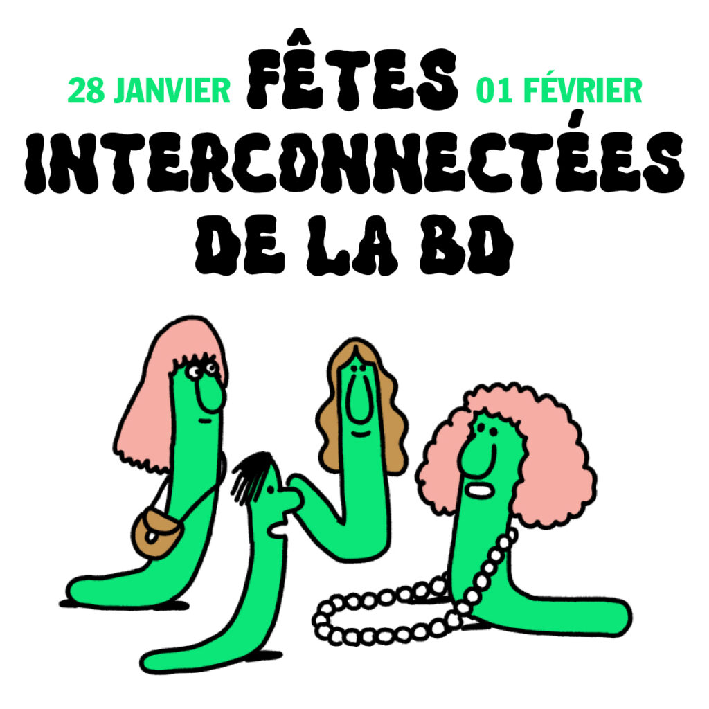 Visuel des fêtes interconnectées de la BD