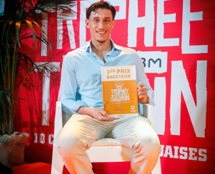 Le raseteur Ismael Oukharti, vainqueur du Troph&eacute;e taurin 3M 2025, r&eacute;compens&eacute; le 6 f&eacute;vrier dernier &agrave; P&eacute;rols