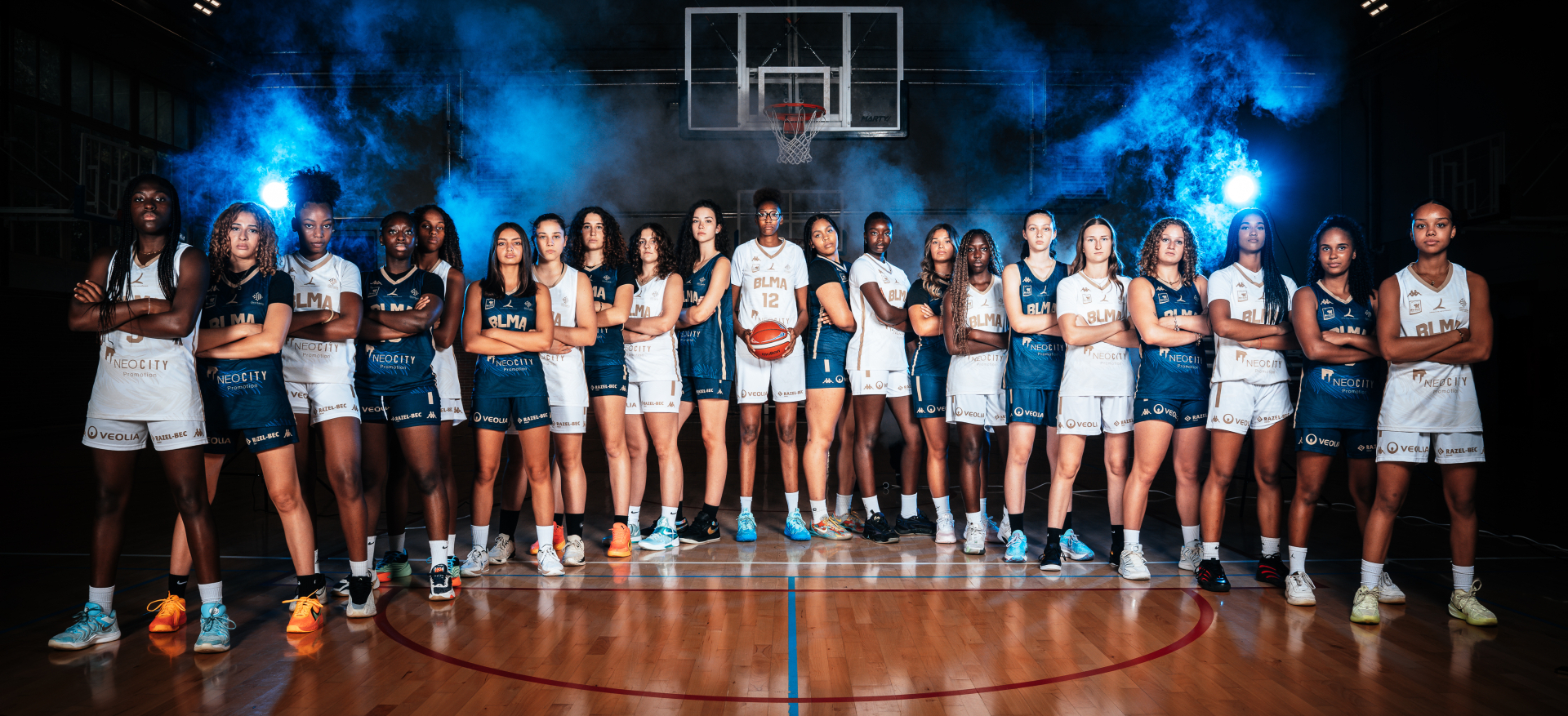 Les deux équipes du centre de formation du BLMA de la saison 2025-2026