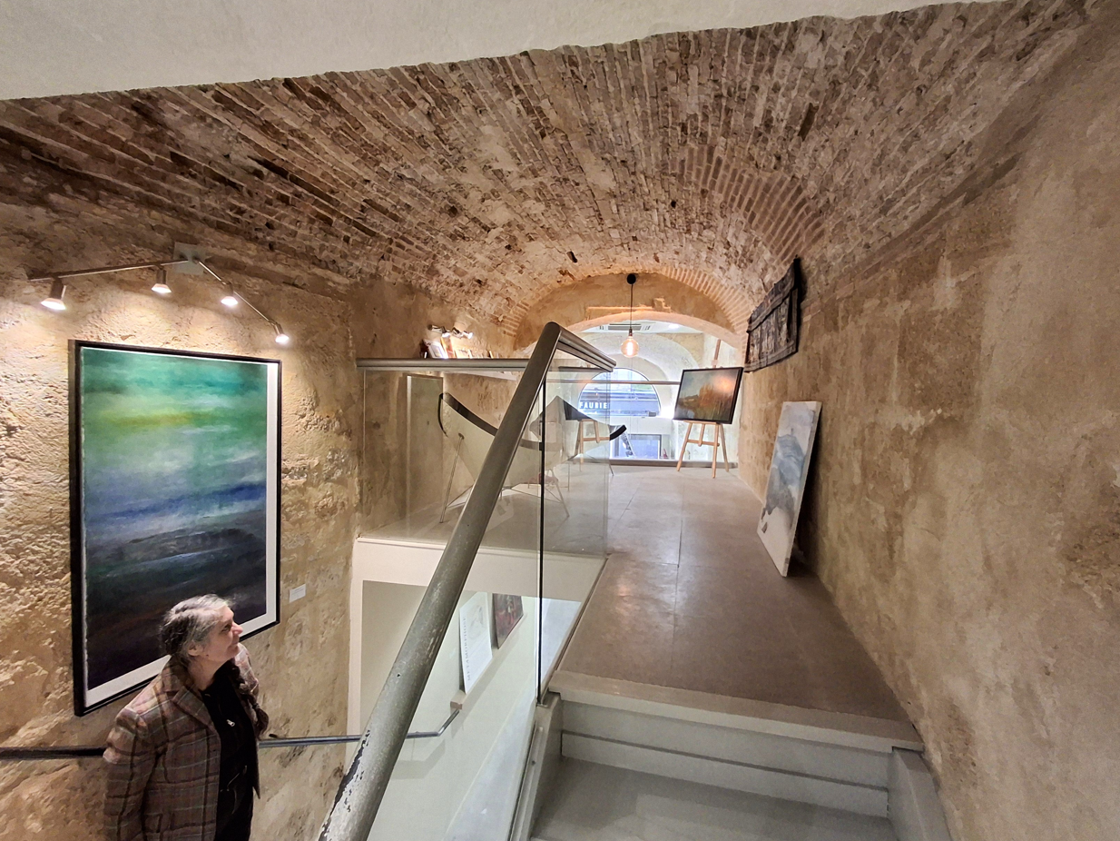 dernier étage, petite salle en voûte de briques