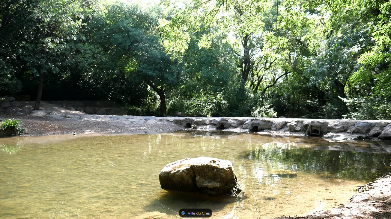Le Salaison, rivière traversant le Crès
