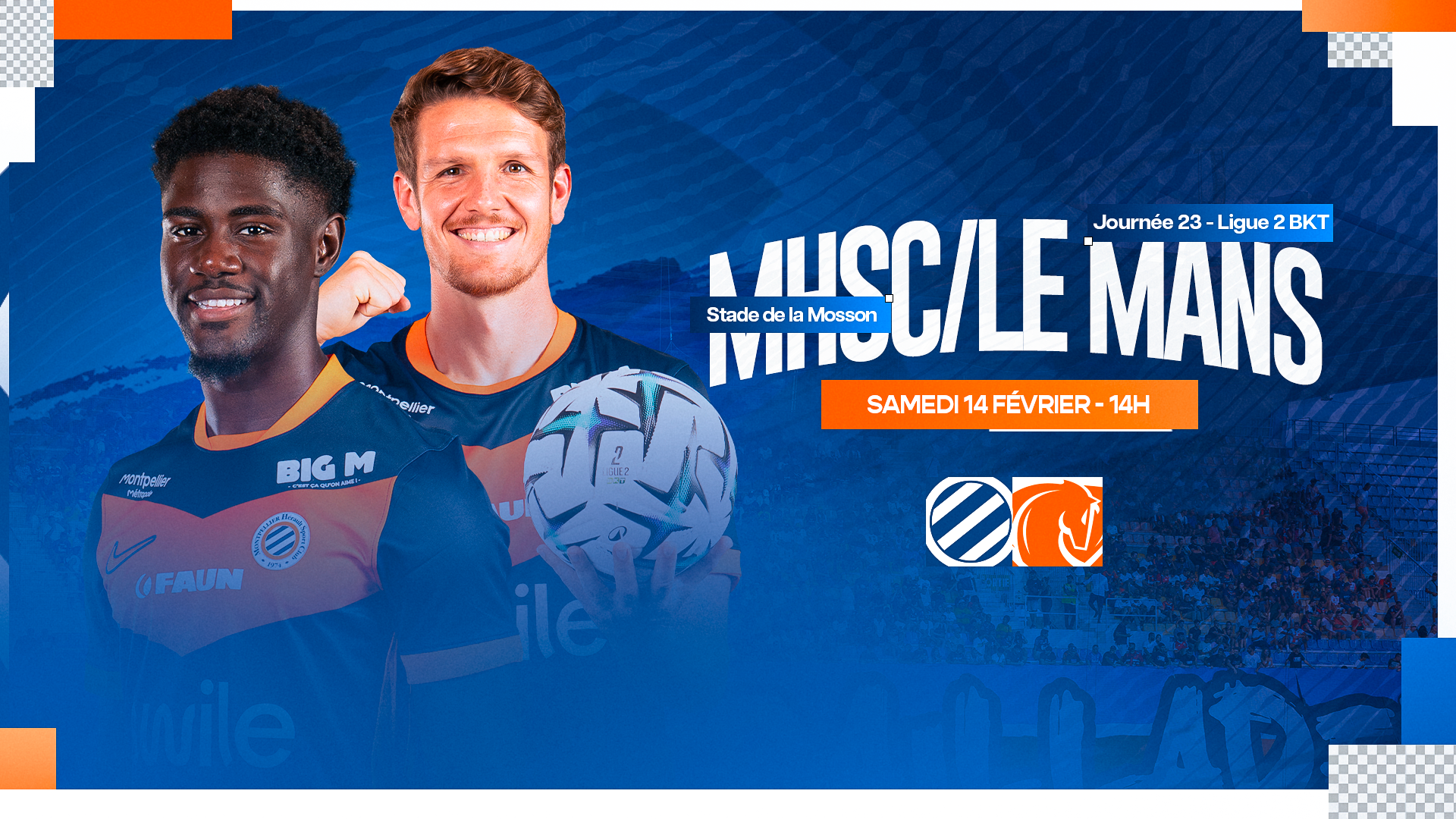 Affiche du match MHSC vs Le Mans