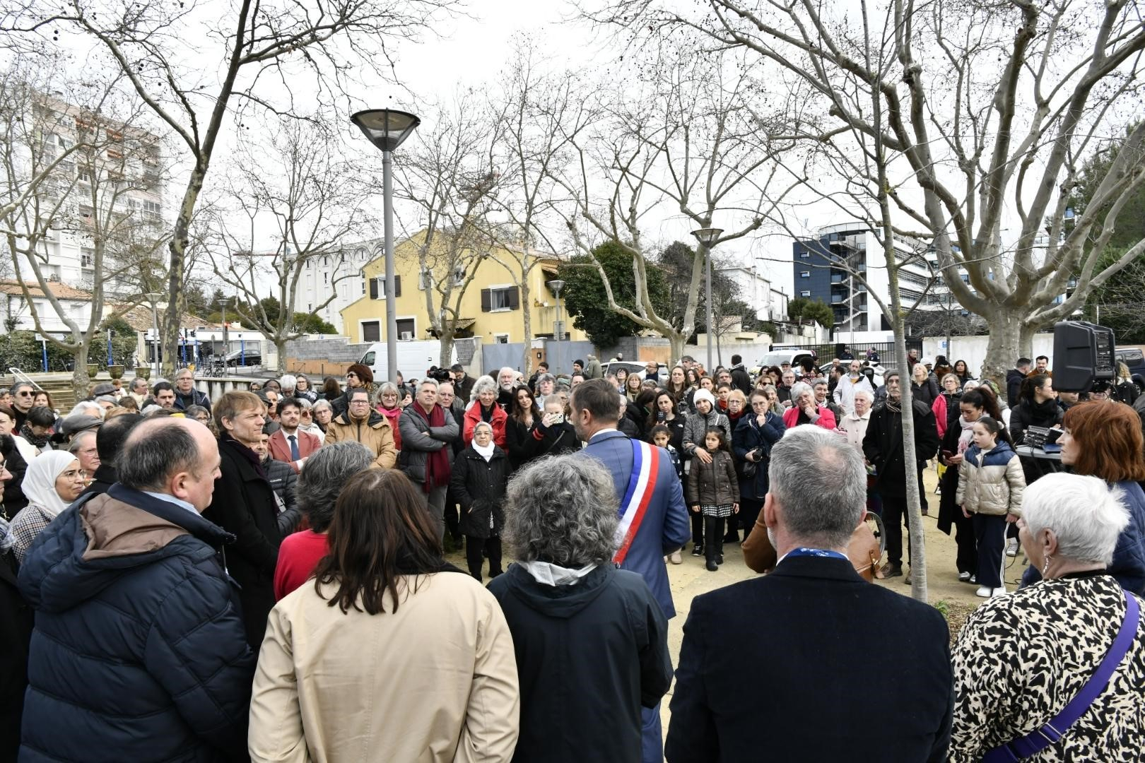 Inauguration en extérieur
