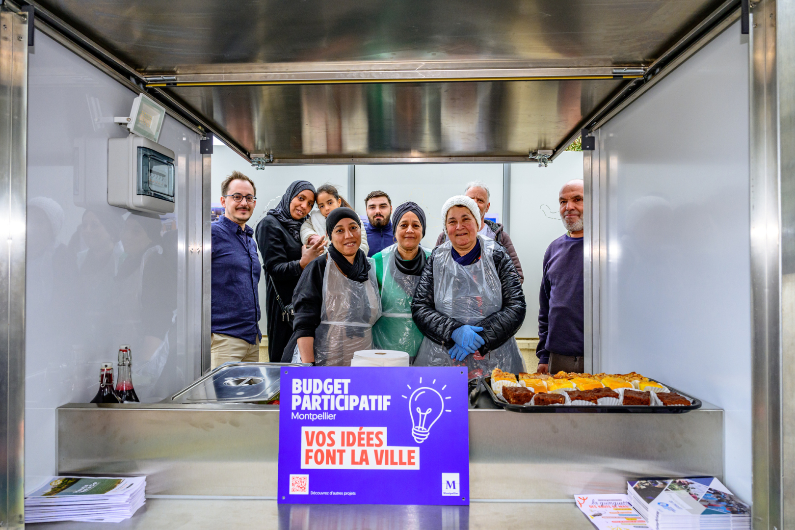 Une partie de l'équipe "restauration" de Hauts Val & Co 