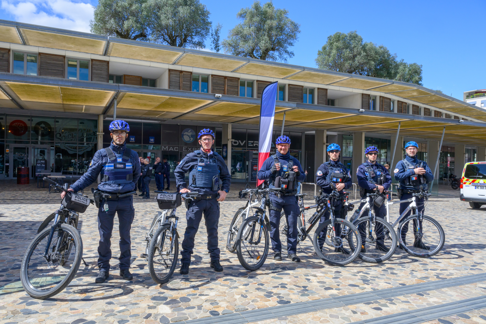 La police municipale à vélo