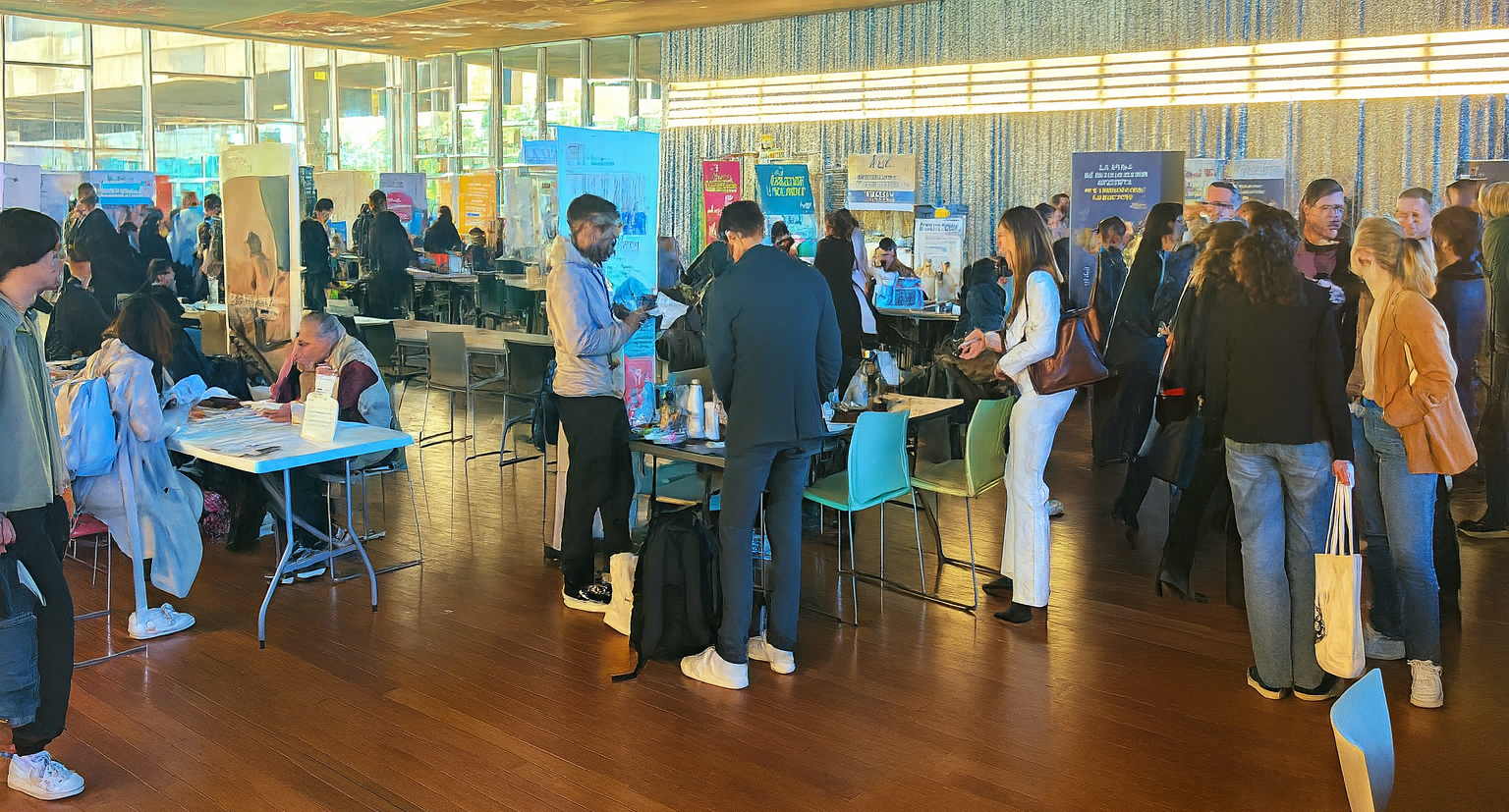 vue large de l'intérieur du forum