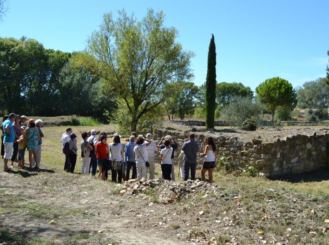 la visite du site en extérieur 