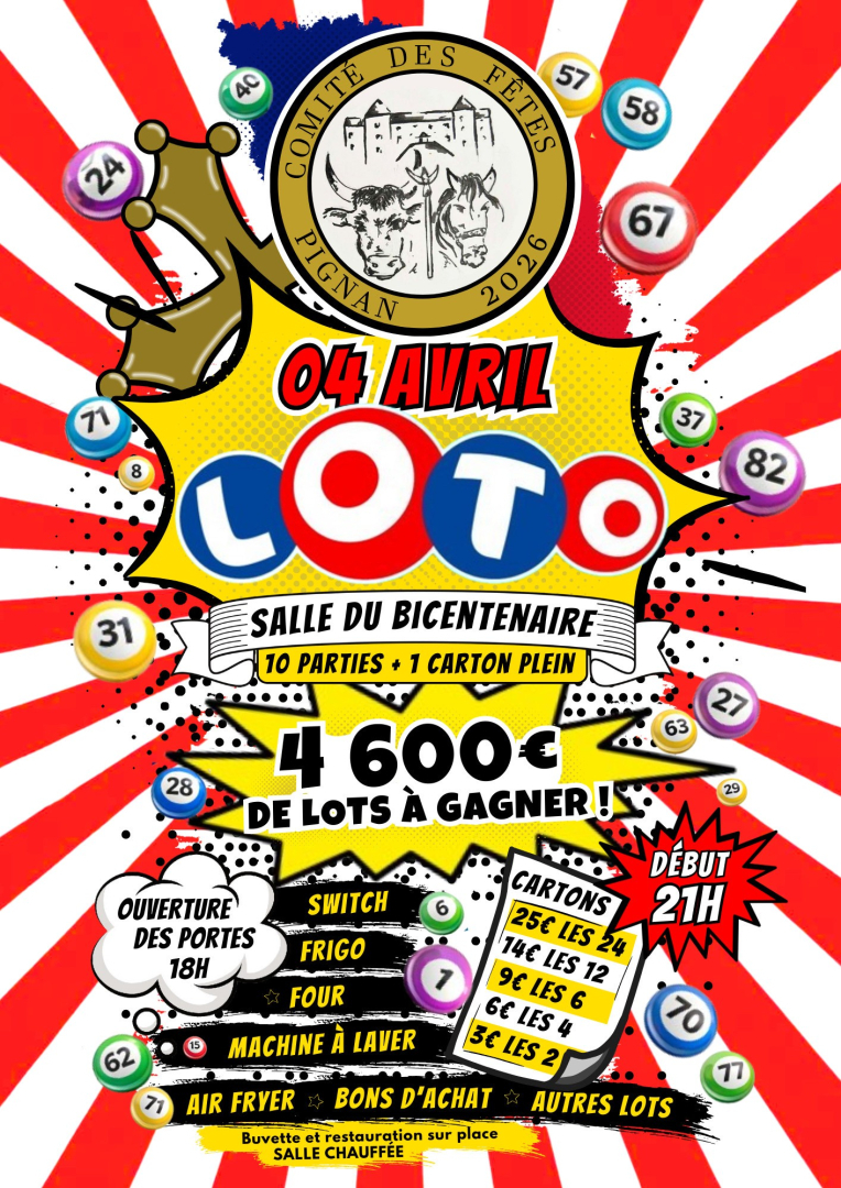 l'affiche du loto