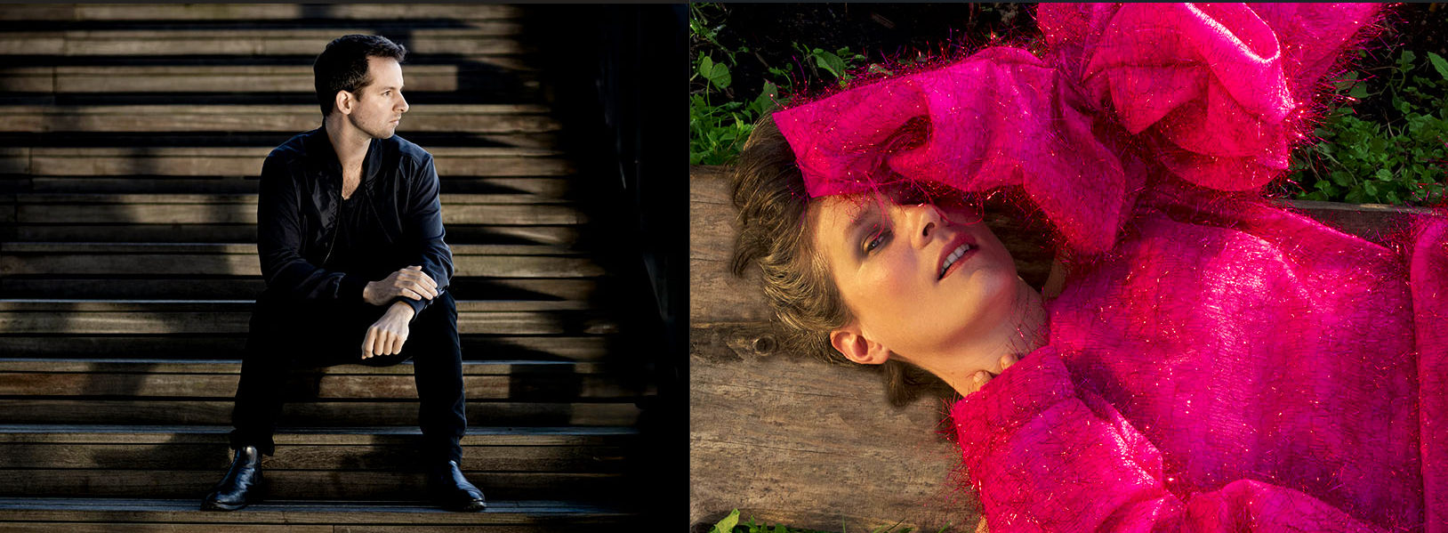 Photos de Bertrand Chamayou et de la chanteuse Camille