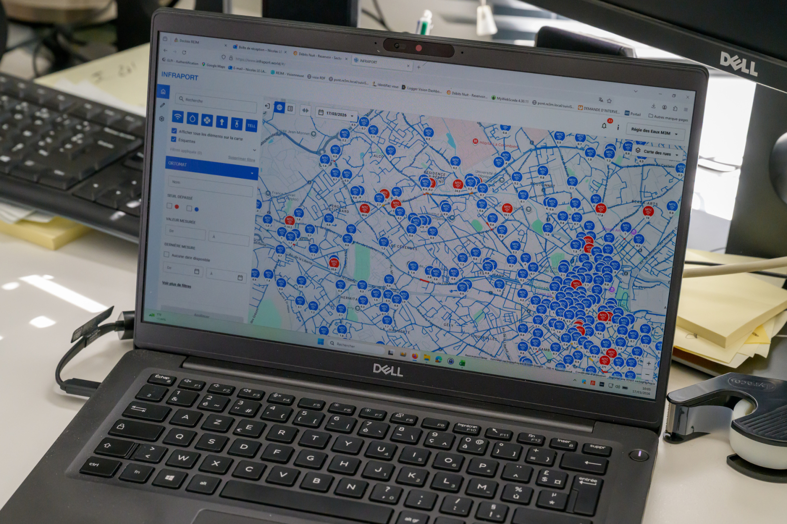 plan et état du réseau en temps réel 