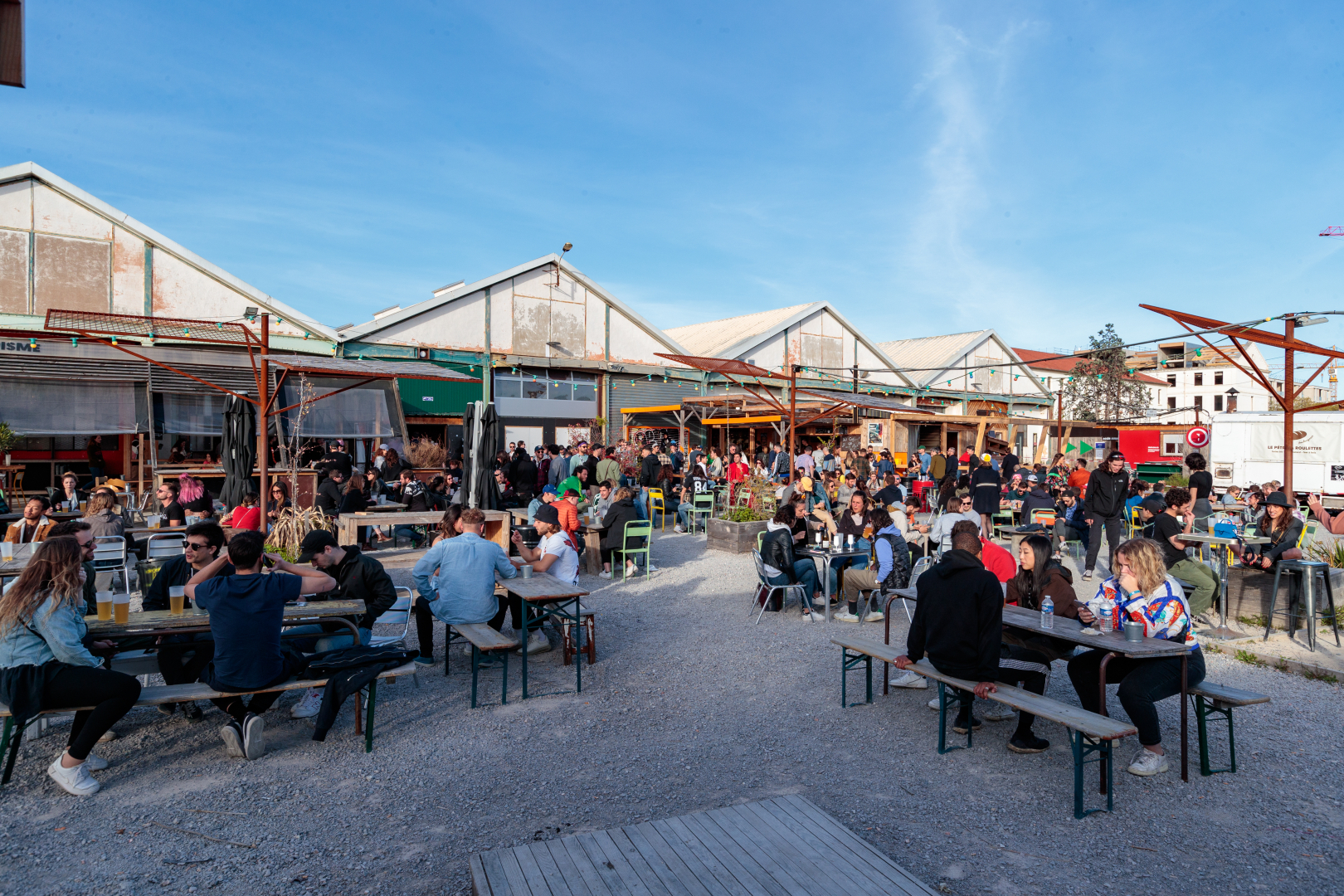 Vue extérieur des bâtiments