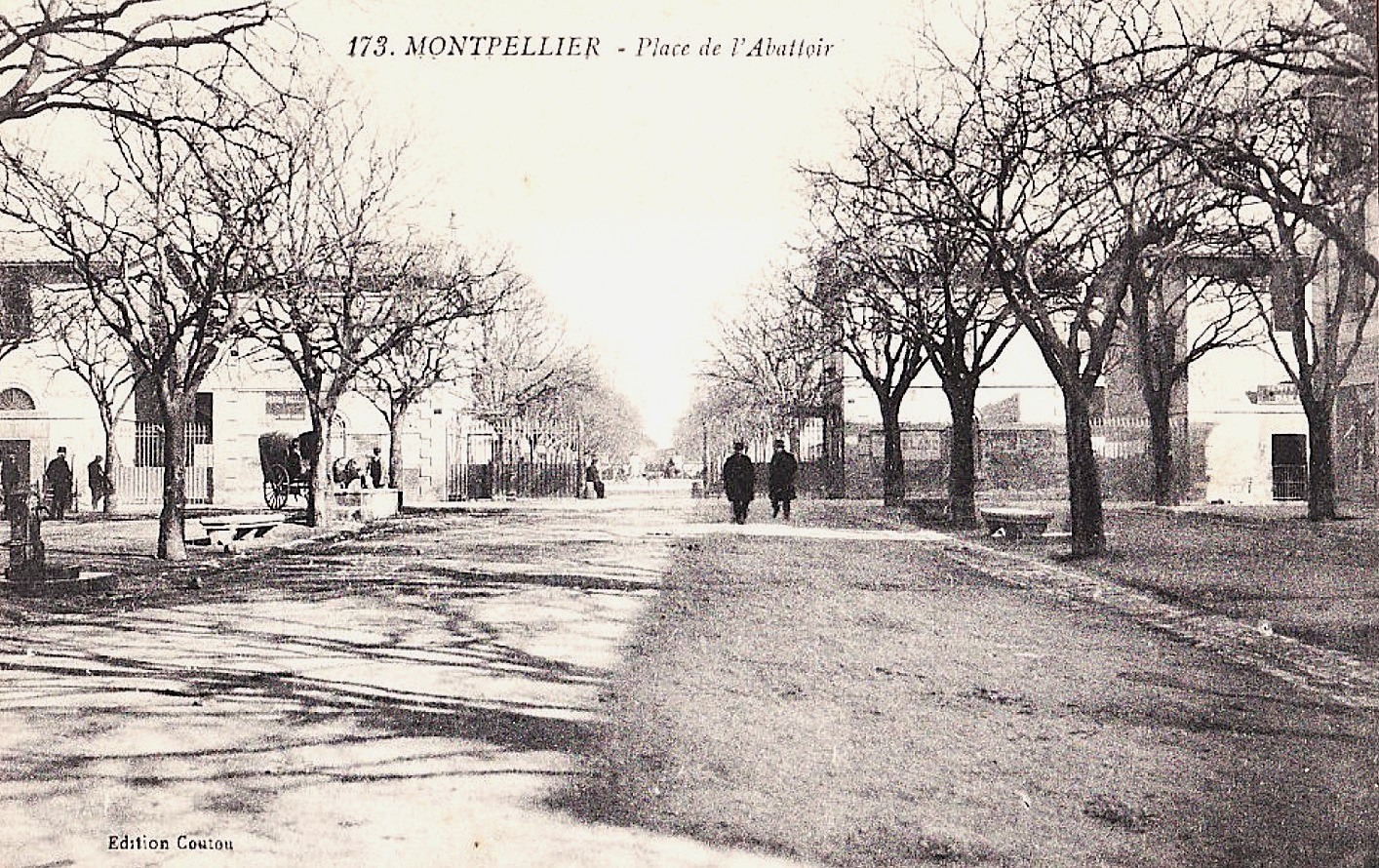 Carte postale ancienne des Abattoirs de Montpellier