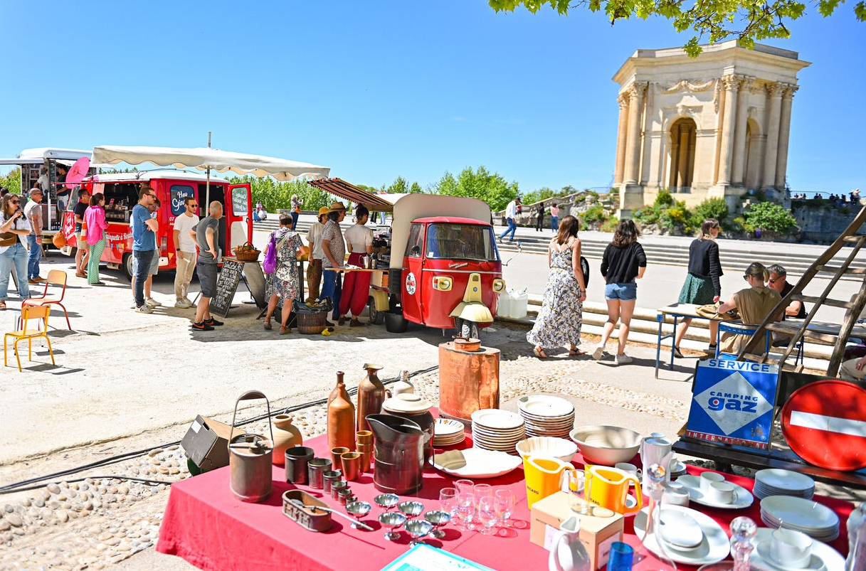 le marché sur le peyrou