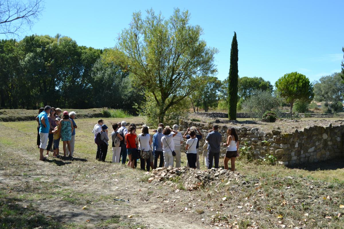 la visite du site en extérieur 