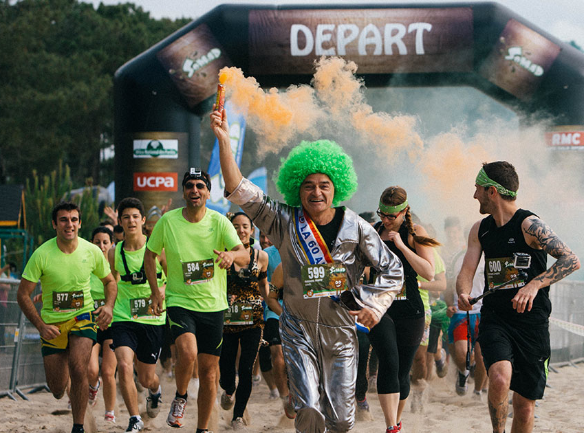 les coureurs au départ de la course 