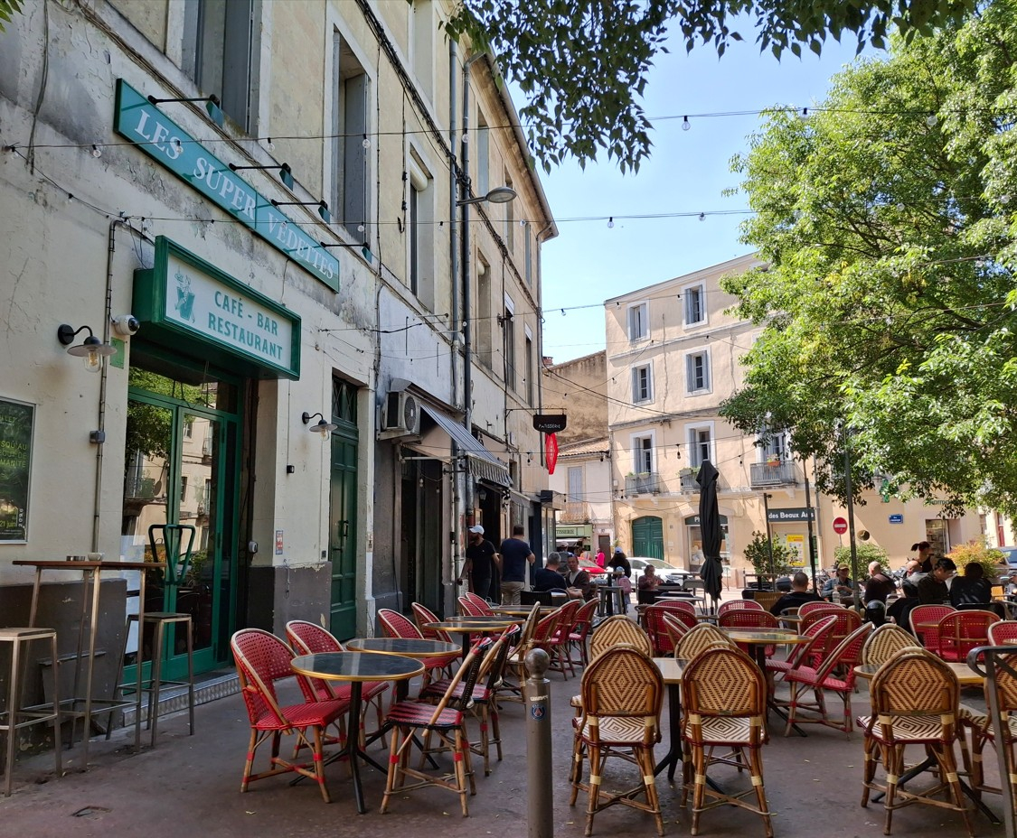 Terrasse et bar des supers vedettes