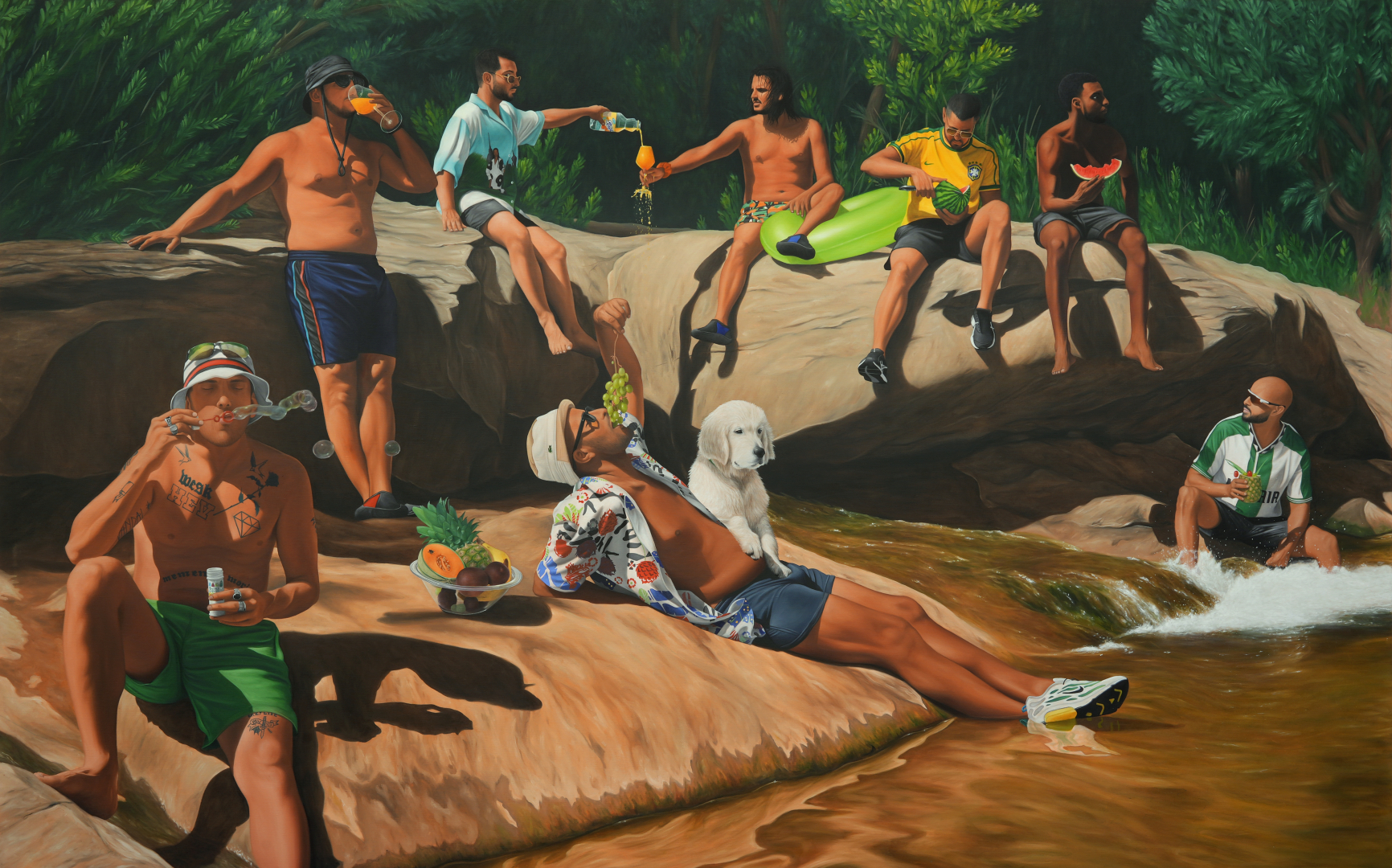 un des tableaux de l'exposition du MO.CO