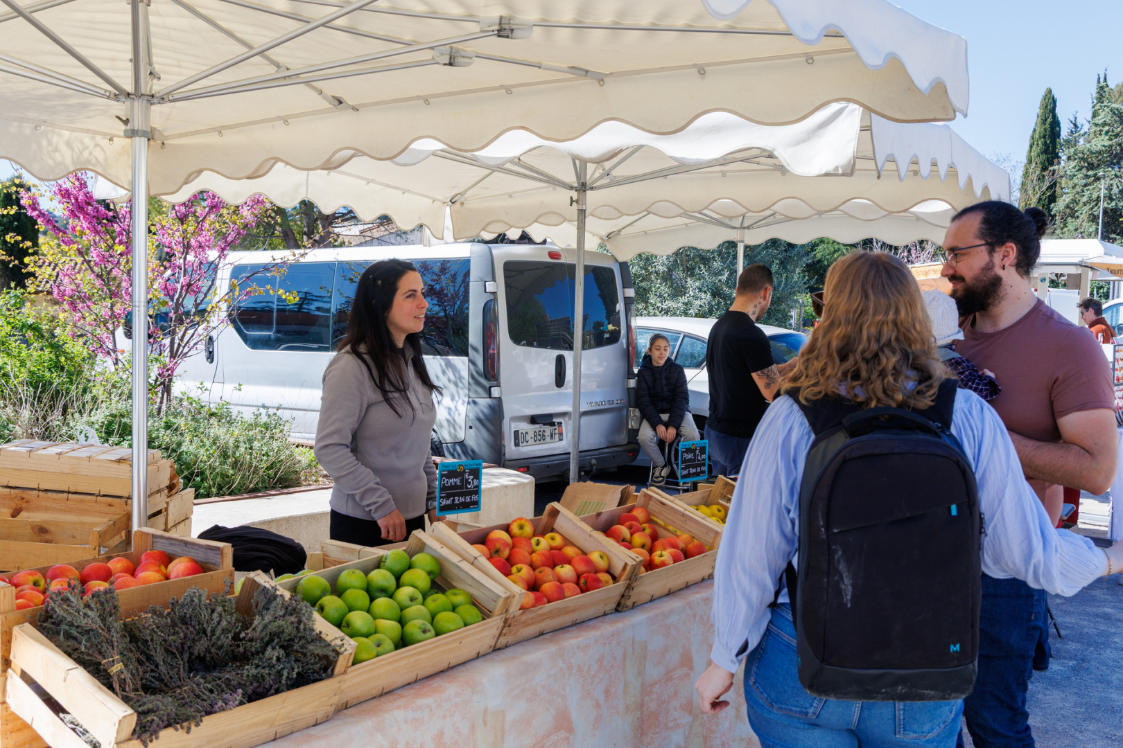 fruits sur le marché de Grabels 