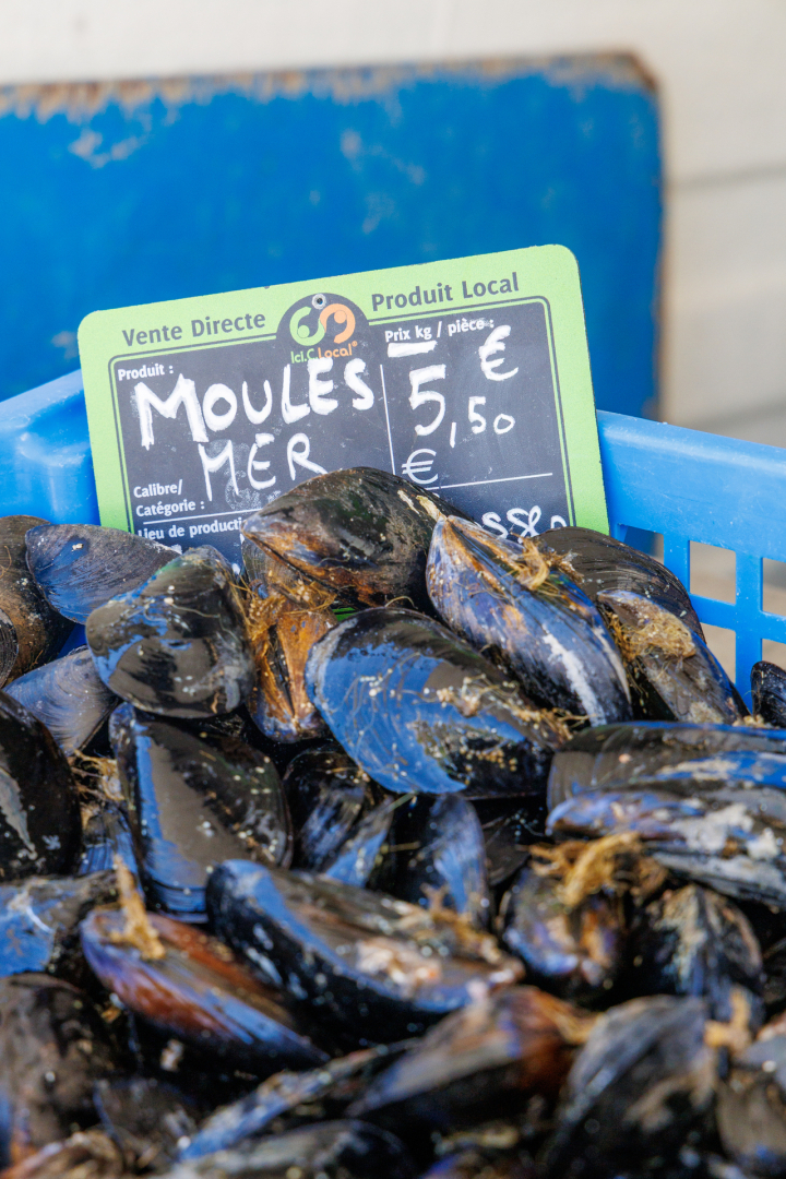 moules locales en vente directe 