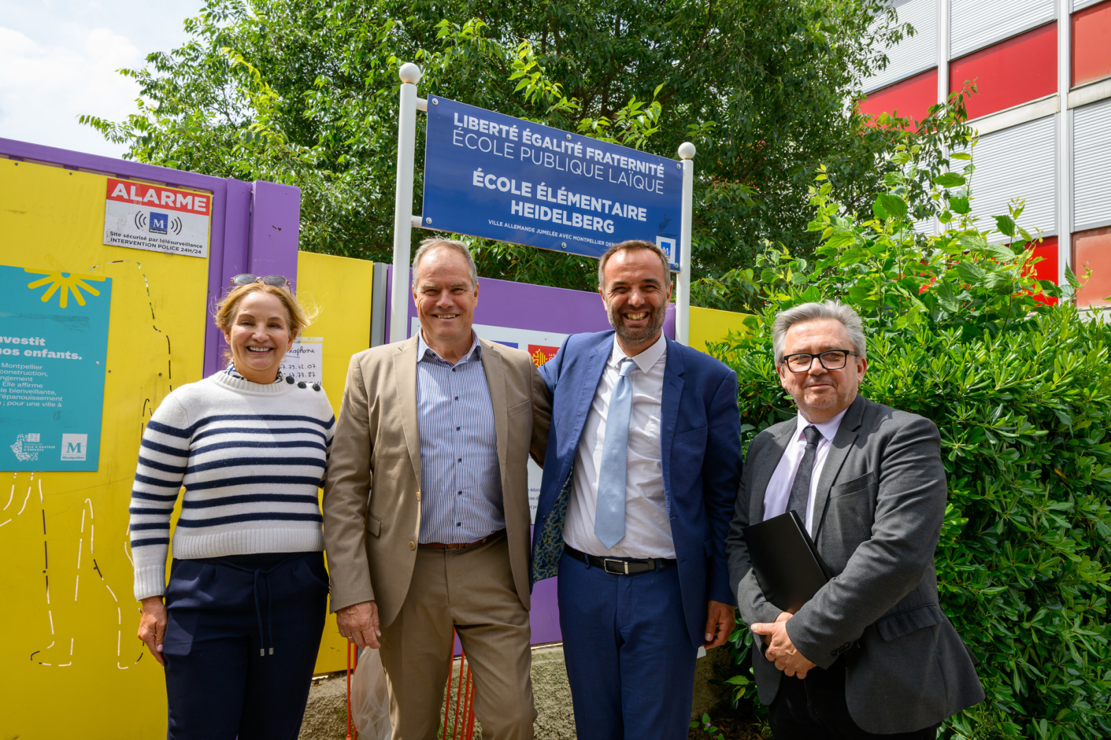Visite de l'école Heidelberg à la Mosson 
